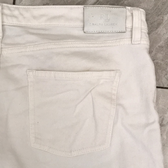 LAUREN Ralph Lauren Women White Ankles Jeans | 16 - Picture 10 of 15